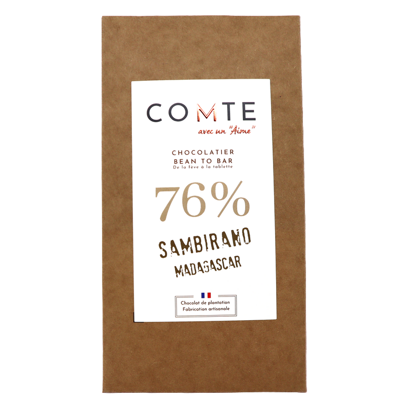Tablette chocolat 76% Sambarino 60g | Mas des agriculteurs