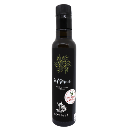 Huile d'olives vierge de France - La mamé - Fruité d'autrefois 25cl | Mas des agriculteurs
