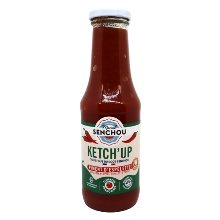 Sauce Ketchup Piment d'Espelette 360g | Mas des agriculteurs