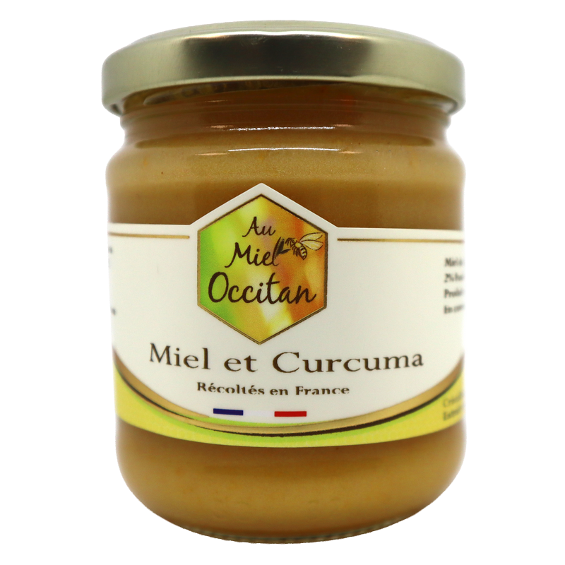 Miel et curcuma 250g | Mas des agriculteurs