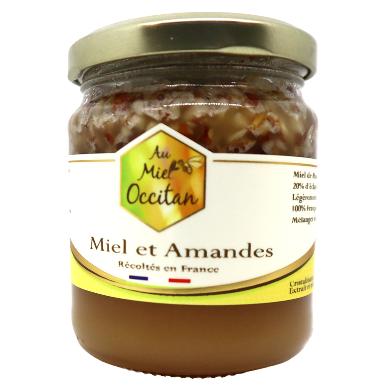 Miel et amandes 250g | Mas des agriculteurs