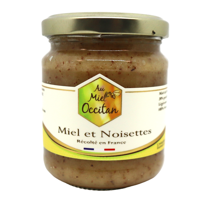 Miel et noisettes 250g | Mas des agriculteurs