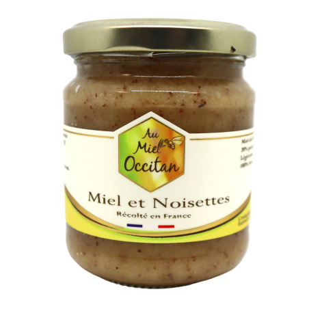 Miel et noisettes 250g | Mas des agriculteurs