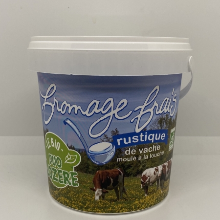Fromage frais rustique de vache bio 1kg